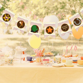 かわいい西カウボーイ年齢1歳の誕生日 バンティングフラッグ