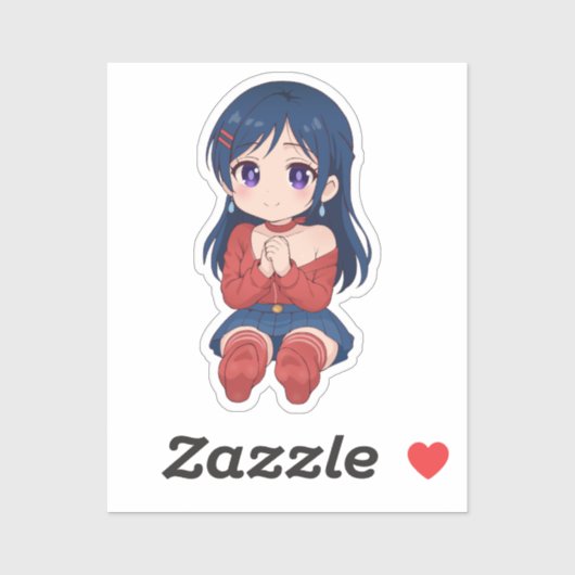 かわいい見たちびかわいいアニメ シール (シート)