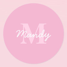 かわいい見た目のカッシブの名前&モノグラム | ピンク