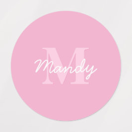 かわいい見た目のカッシブの名前&モノグラム | ピンク ラベル