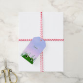 かわいい覗きカエルパーソナライズされた ギフトタグ (より糸付き)