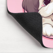 かわいい覗きシーズー(犬)TZU犬 マウスパッド (コーナー)