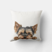 かわいい覗きヨークシャーテリア クッション (裏面)