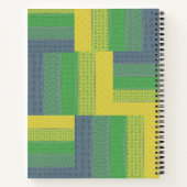 かわいい覗き動物パステルストライプの ノートブック (裏面)