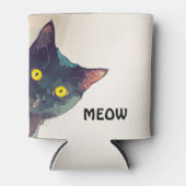 かわいい覗き猫デザインクーラーボックス 缶クーラー (正面)