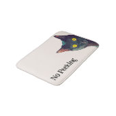 かわいい覗き猫デザインバスマット バスマット (アングル)