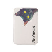 かわいい覗き猫デザインバスマット バスマット (正面縦)