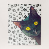 かわいい覗き猫デザインパズル ジグソーパズル (縦)