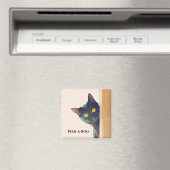 かわいい覗き猫デザイン磁石 マグネット (インサイチュ (食洗機))