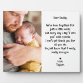 かわいい親愛編集可能パパ詩&フォトテーブルトップ フォトプラーク (正面)