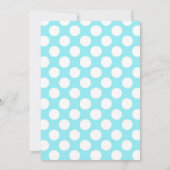 かわいい親&ベビーホエールブルーボーイビンゴ 招待状 (裏面)