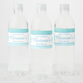 かわいい親&ベビーホエールブルーボーイ ペットボトルラベル (ボトル)