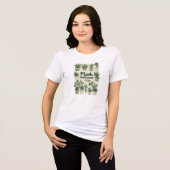 かわいい観葉植物 植物好き ボタニカルな美意識 S トライブレンドTシャツ (正面全面)