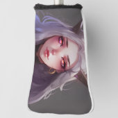 かわいい角型の戦士アニメ少女 ゴルフヘッドカバー (回転90)