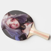 かわいい角型の戦士アニメ少女 卓球ラケット (横)