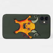 かわいい角風変わりの小悪魔の生き物 Case-Mate iPhoneケース (裏面(横))