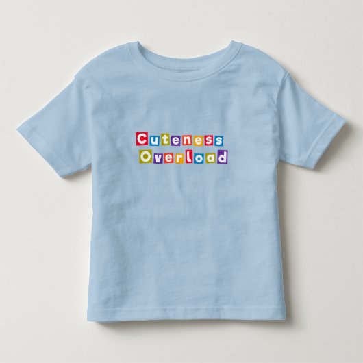 かわいい言葉が溢れるカラフルなテキスト トドラーTシャツ (正面)