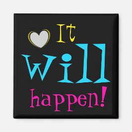 かわいい言葉を励まそう マグネット