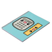 かわいい計算機と定規 ノートブック (左側)