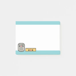 かわいい計算機と定規 ポストイット