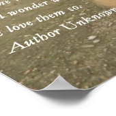 かわいい詩オレンジ色の子猫 ポスター (角)