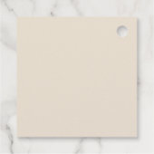 かわいい詰まったクマ素朴木壁ベビーシャワー フェイバータグ (裏面)