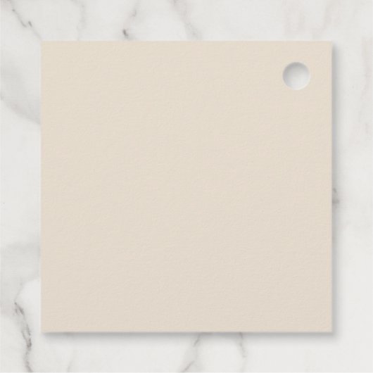 かわいい詰まったクマ素朴木壁ベビーシャワー フェイバータグ (裏面)