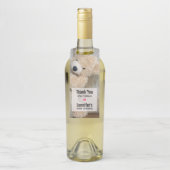 かわいい詰まったクマ素朴木壁ベビーシャワー ボトルネックタグ (ボトル)