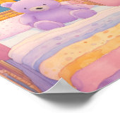 かわいい詰まったクマ ポスター (角)