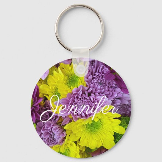 かわいい詰め合わせデイジーキーチェーン キーホルダー (正面)