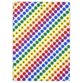 かわいい誇りを持ったLGBTレインボビー&フラワー クリップボード (裏面)