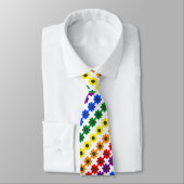 かわいい誇りを持ったLGBTレインボビー&フラワー ネクタイ (タイ)