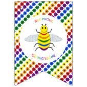 かわいい誇りを持ったLGBTレインボビー&フラワー バンティングフラッグ (第2の旗)