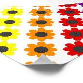 かわいい誇りを持ったLGBTレインボビー&フラワー ポスター (角)