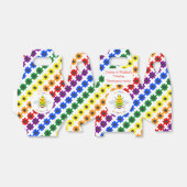かわいい誇りを持ったLGBTレインボービーと結婚花 フェイバーボックス (折り畳みなし)
