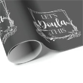 かわいい誕生ドゥラ助産師ベビー捕手 ラッピングペーパー (ロールコーナー)