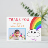 かわいい誕生日ありがとうフォトカード子供へ (スタンド正面)