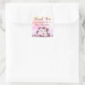 かわいい誕生日ありがとう スクエアシール (バッグ)