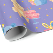 かわいい誕生日の動物 ラッピングペーパー (ロールコーナー)