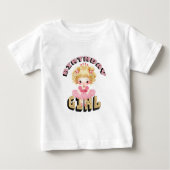 かわいい誕生日の女の子 ベビーTシャツ (正面)