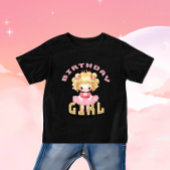 かわいい誕生日の女の子 ベビーTシャツ