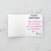 かわいい誕生日の子ども達の引用 カード (内部)