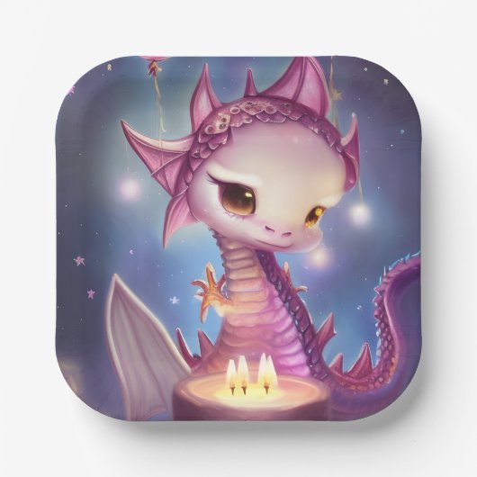 かわいい誕生日の専門用語 ペーパープレート (正面)