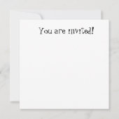 かわいい誕生日の招待 招待状 (裏面)