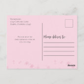 かわいい誕生日の水の色のカップケーキ甘お洒落い ポストカード (裏面)