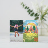 かわいい誕生日の現代の子供たち ポストカード (スタンド正面)