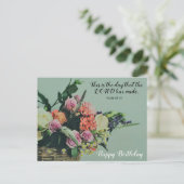 かわいい誕生日の聖書の一節 ポストカード (スタンド正面)