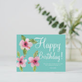 かわいい誕生日の聖書の詩のポストカード ポストカード (スタンド正面)