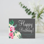 かわいい誕生日の聖書の詩のポストカード ポストカード (スタンド正面)