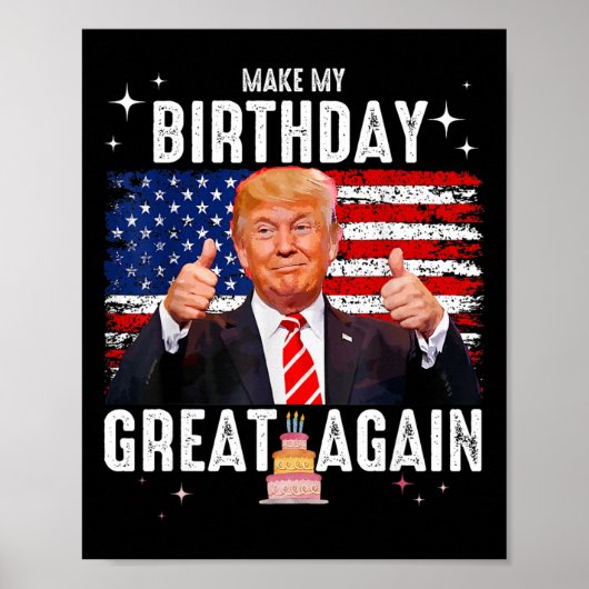 かわいい誕生日をもう一度すばらしいものに トランプ好き 誕生日 ポスター (正面)